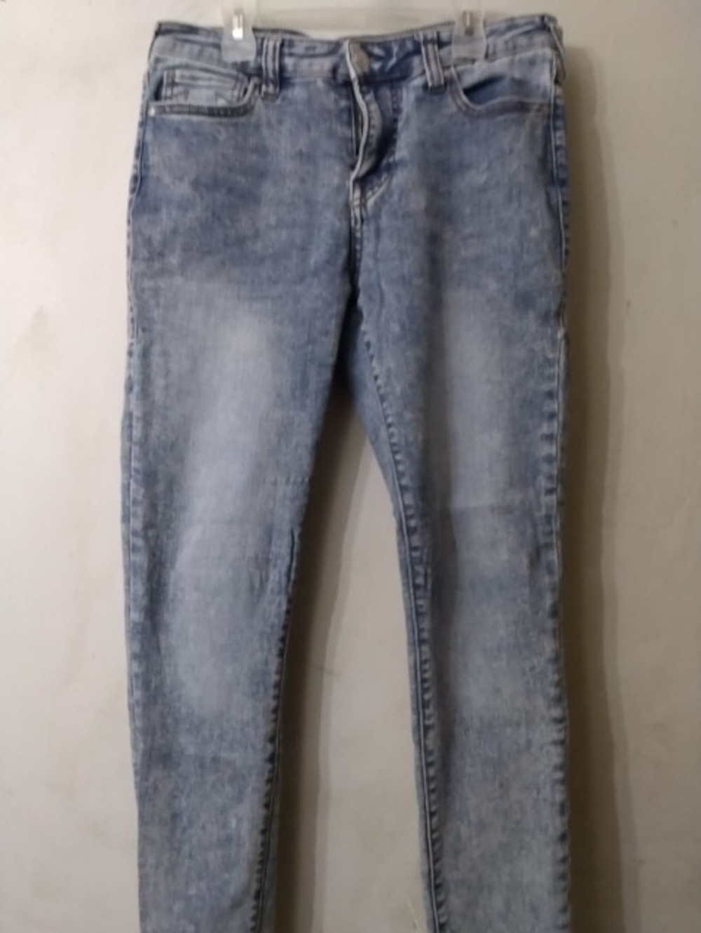 True Religion Jennie Curvy Mid Rise Skinny Acid Wash/light Blue Jeans Sz 29
